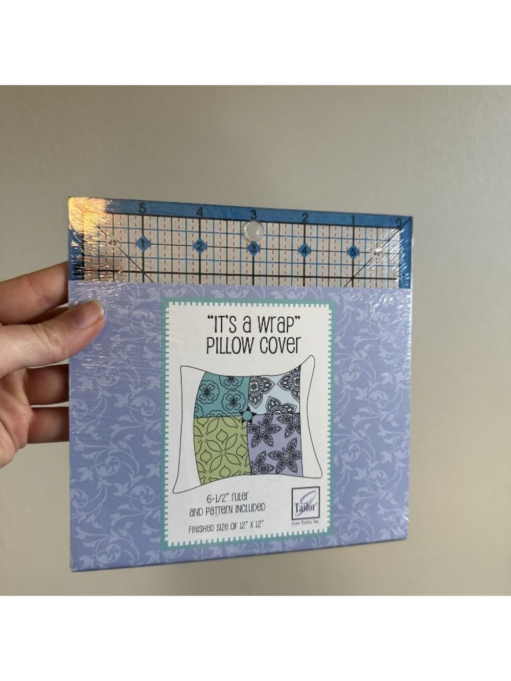 Tailor Made Crafts It's a Wrap Pillow Cover Pattern Kit Acrylic Ruler Template